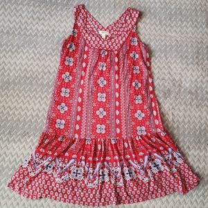 Style & Co red and blue floral dress